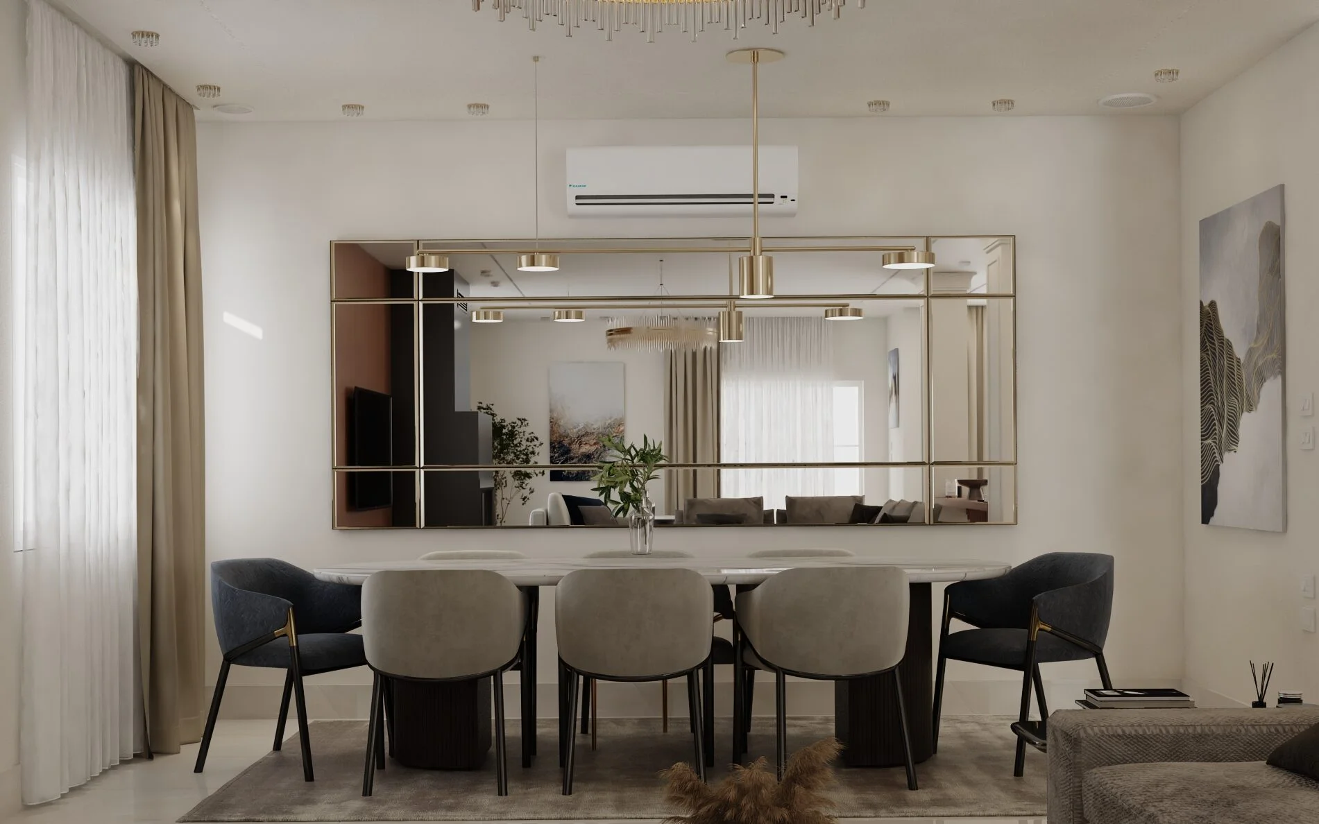 dining room villa interior design